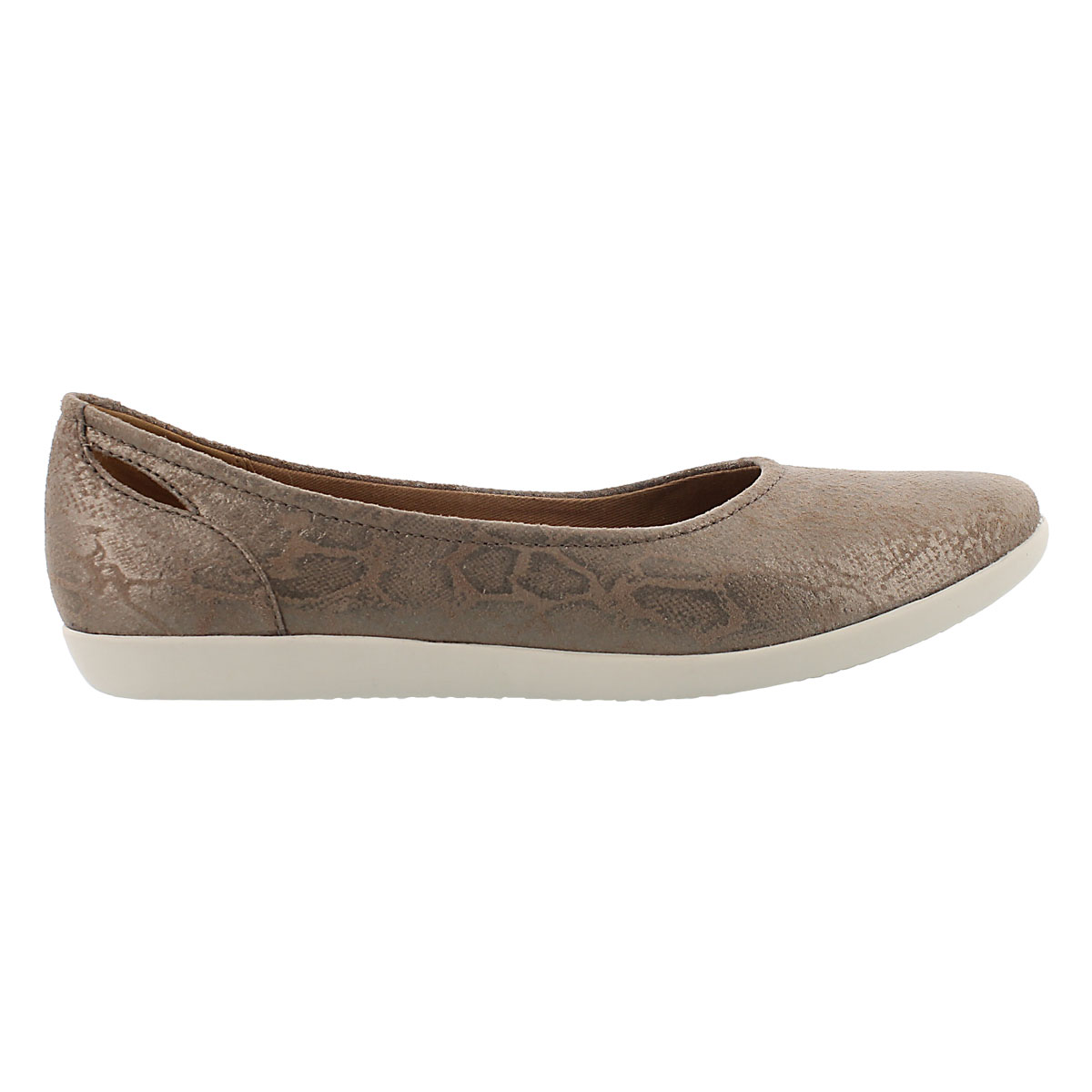 Lds Helina Alessia pebble suede flat