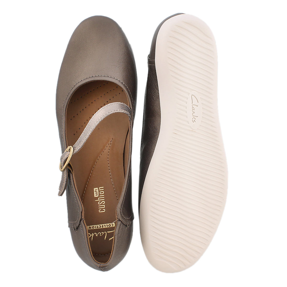 Lds Helina Amo pewter casual mary jane