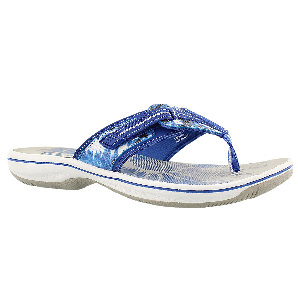 Lds Brinkley Jazz blue camo thong sandal