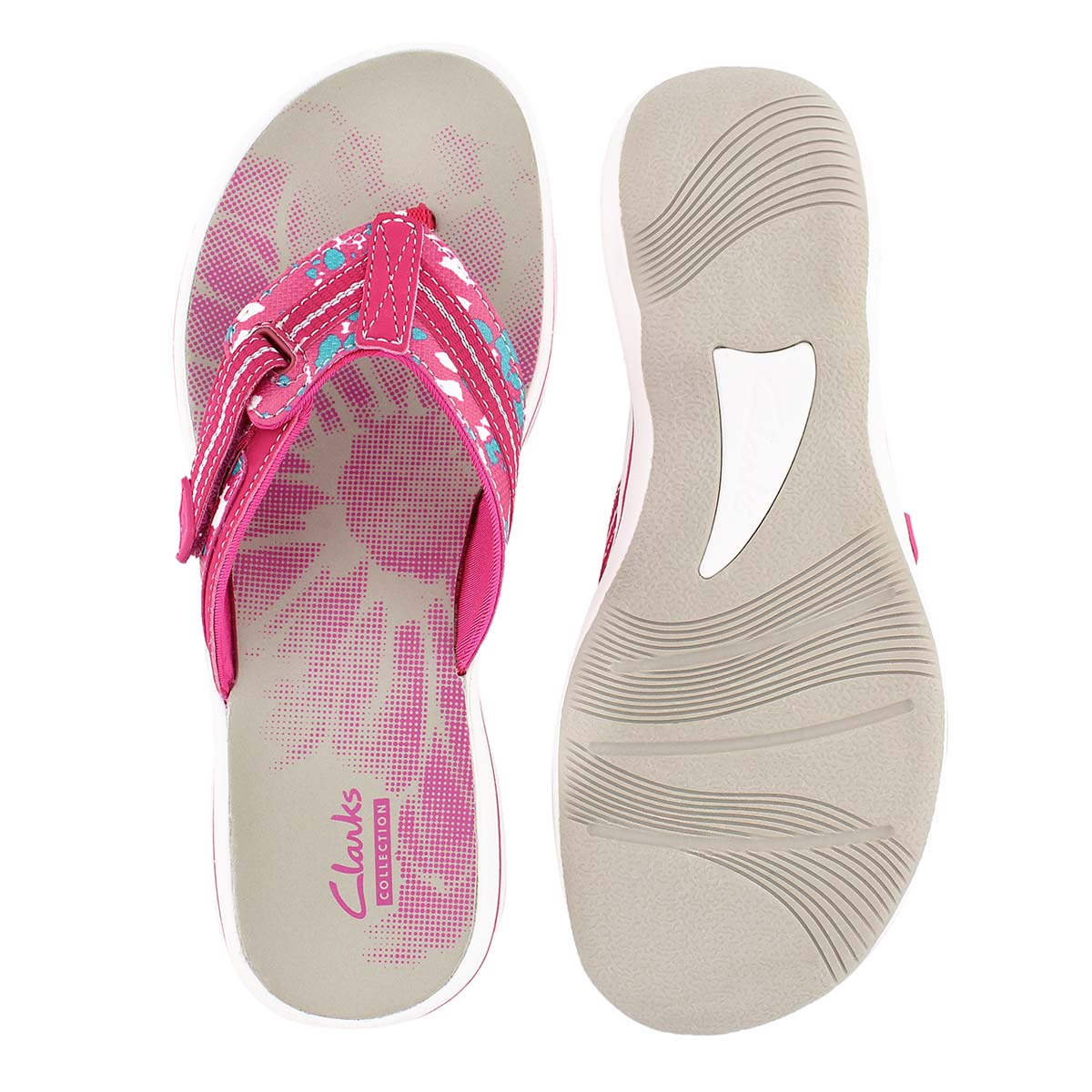 Lds Brinkley Jazz pink camo thong sandal