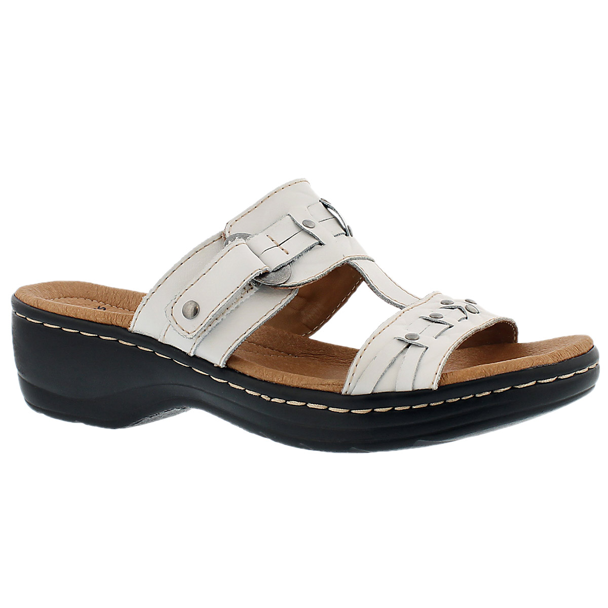 Lds Hayla Young wht casual slide sandal