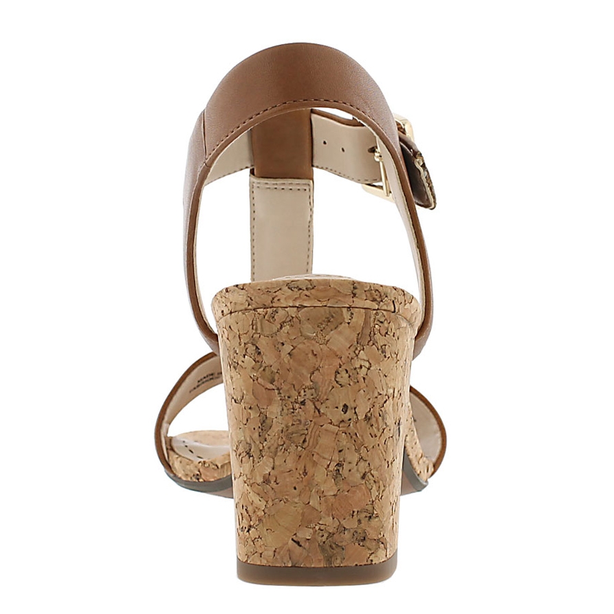 Lds Smart Deva tan t-strap dress sandal