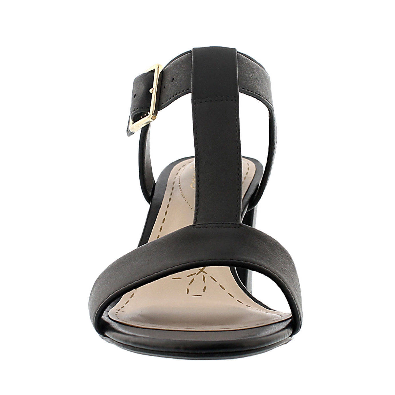 Lds Smart Deva blk t-strap dress sandal