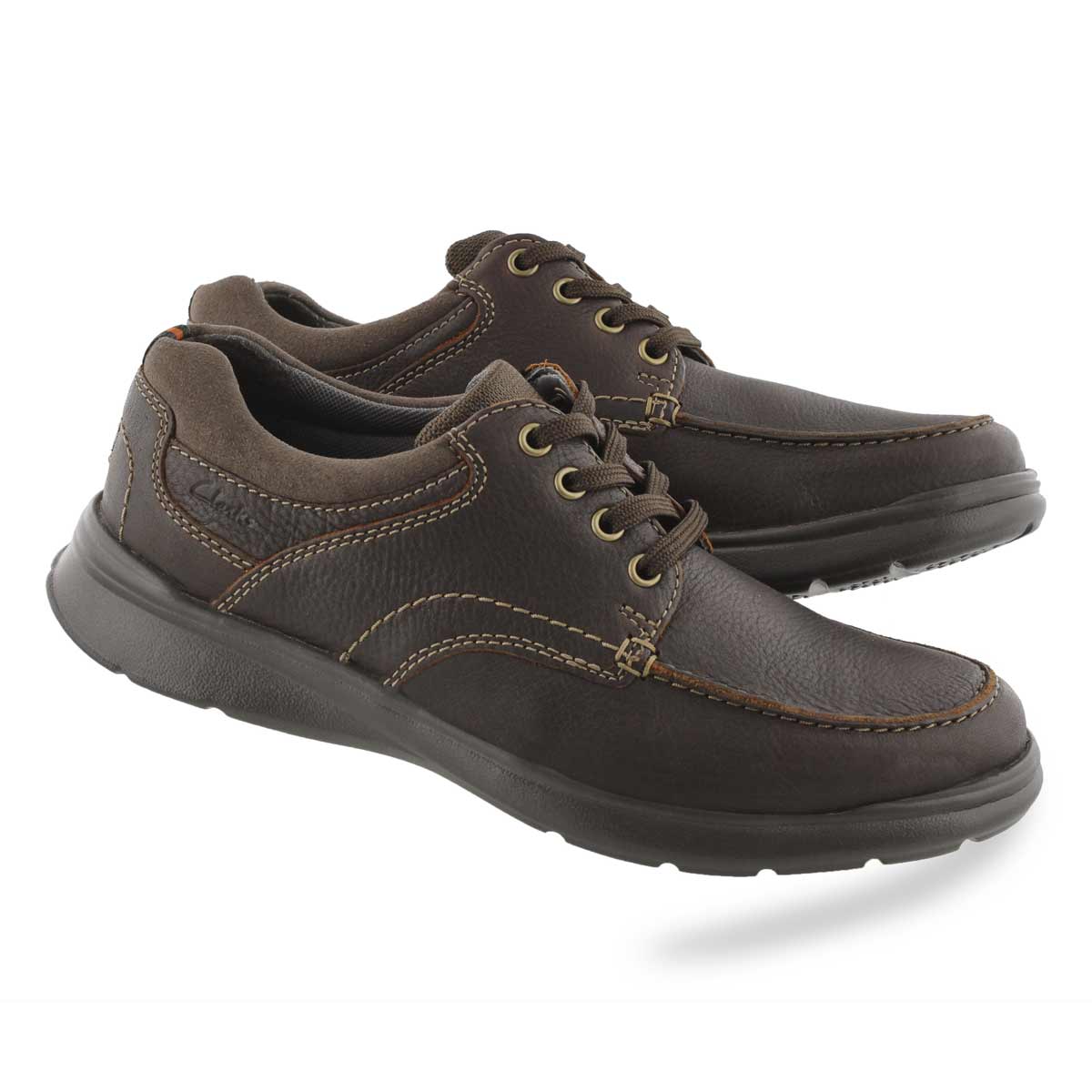 Clarks Men's Cotrell Edge Casual Shoe - Brown | SoftMoc.com