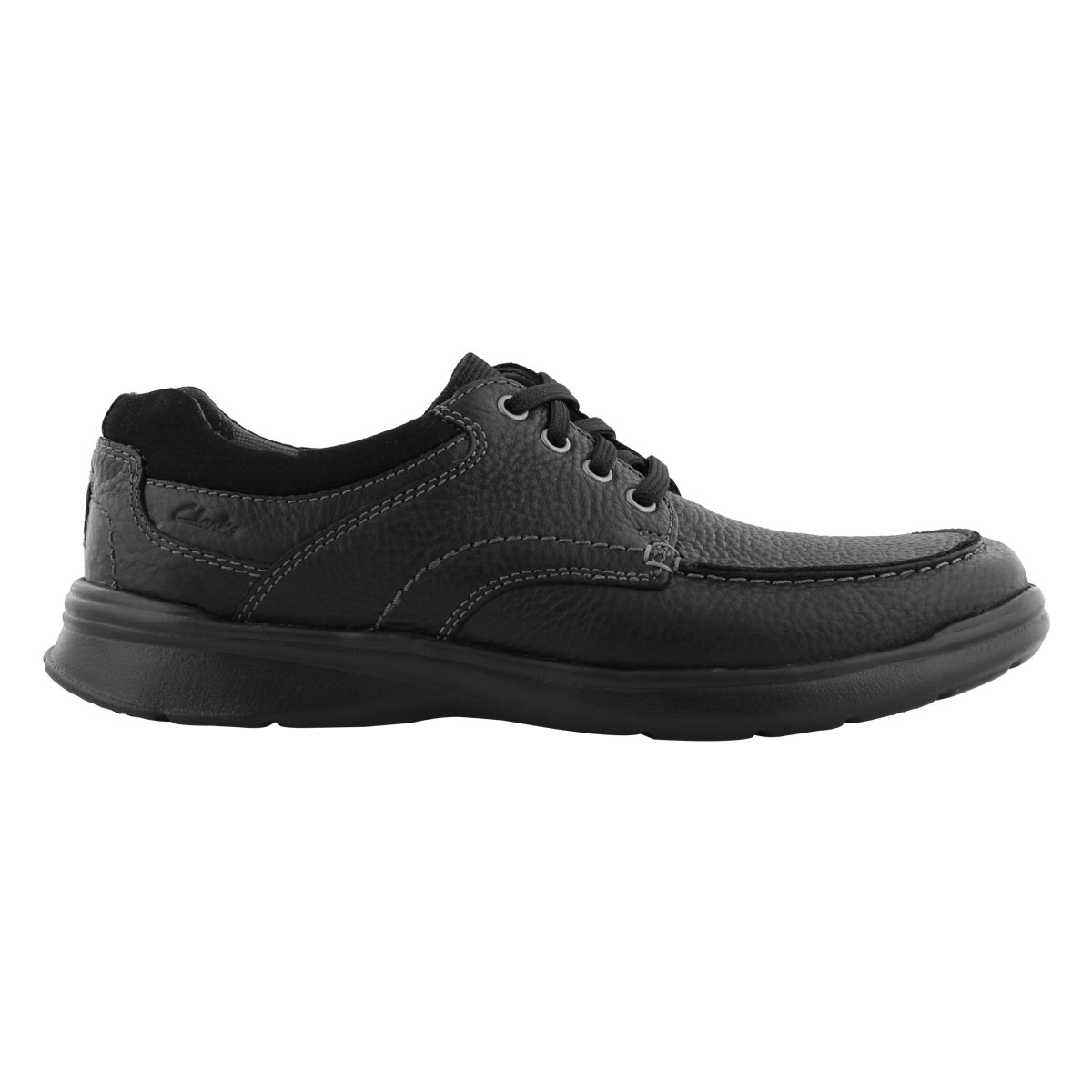Clarks Men's COTRELL EDGE black lace up shoes | SoftMoc.com