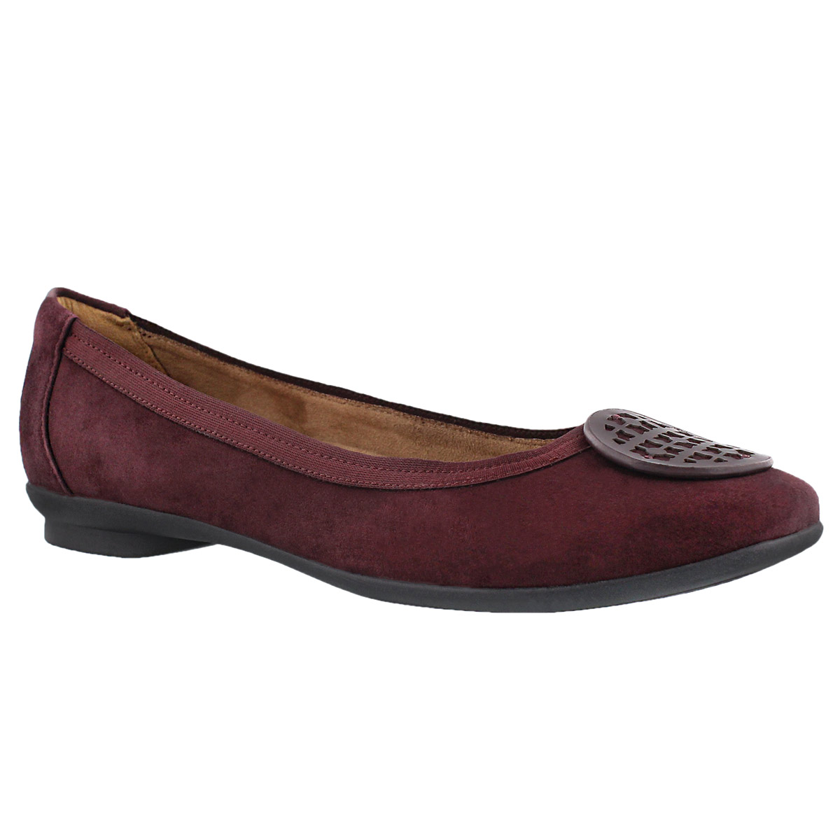 Lds Candra Blush aubergine flat-WIDE