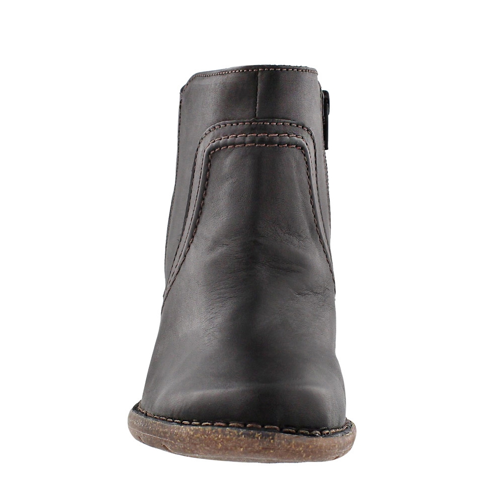 Lds Carleta Paris blk leather ankle boot