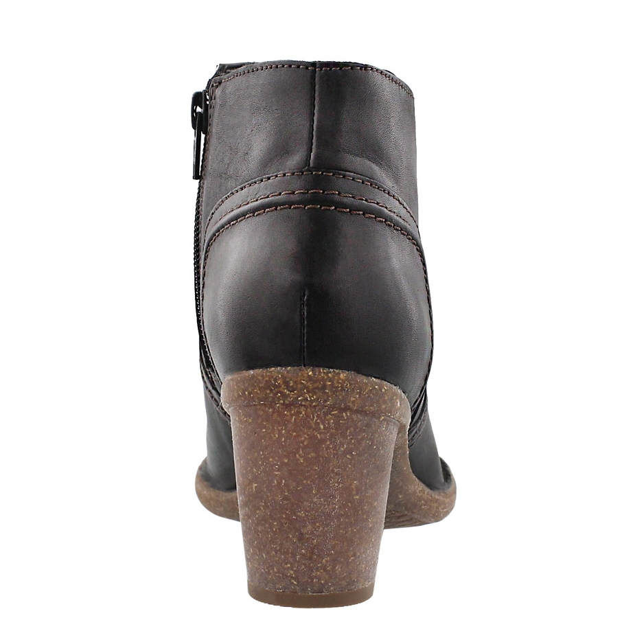 Lds Carleta Paris blk leather ankle boot
