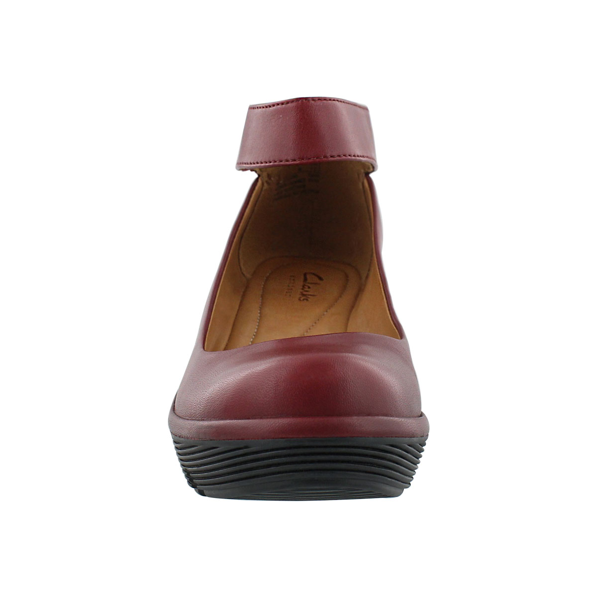 Lds Clarene Tide burg ankle strap wedge