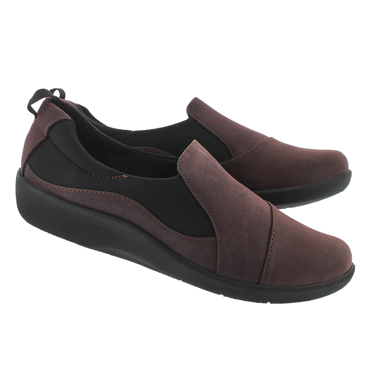 Lds Sillian Paz aubergine casual loafer