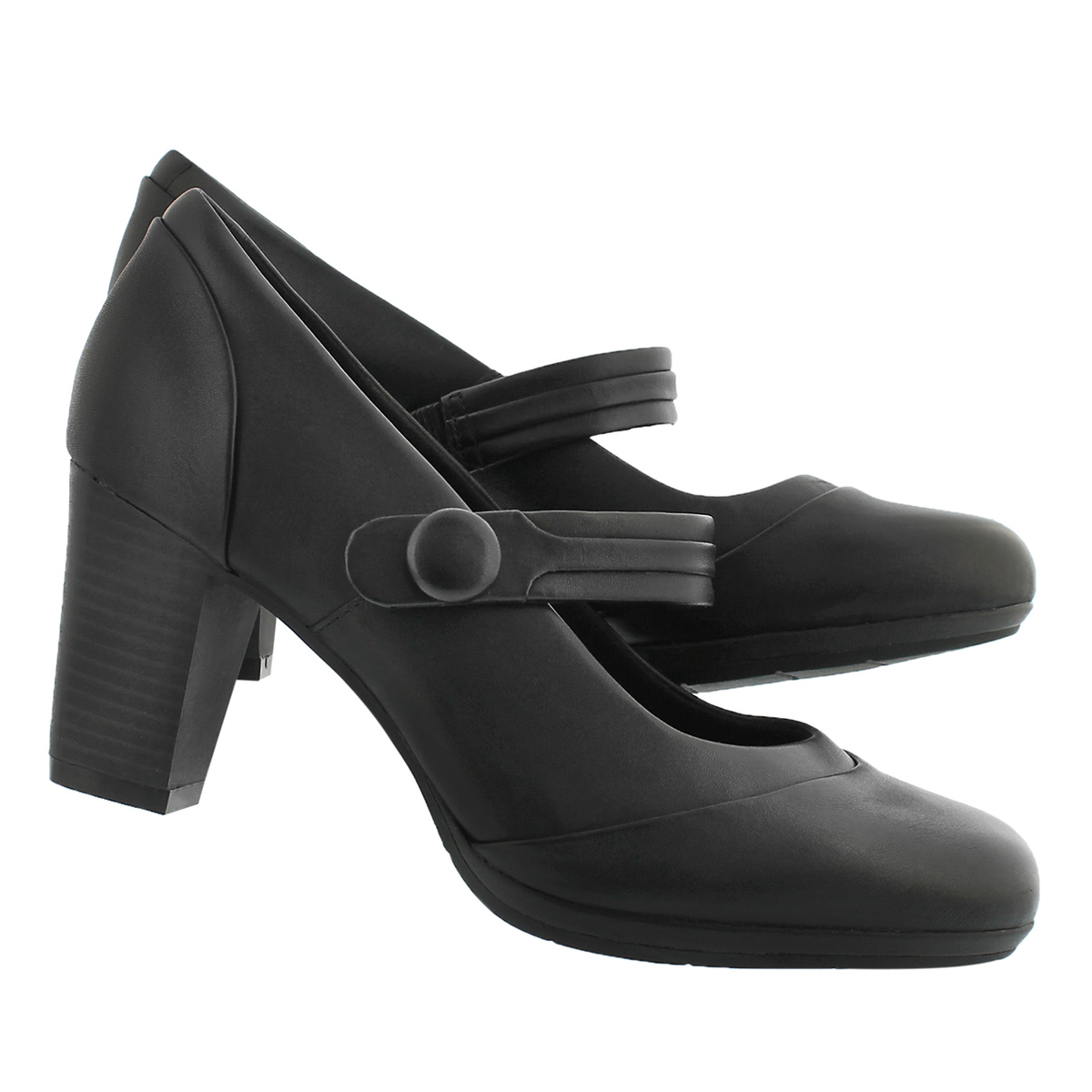 Chaussure Brynn Mare, cuir noir, fem