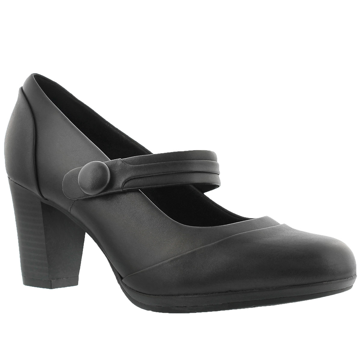 Chaussure Brynn Mare, cuir noir, fem