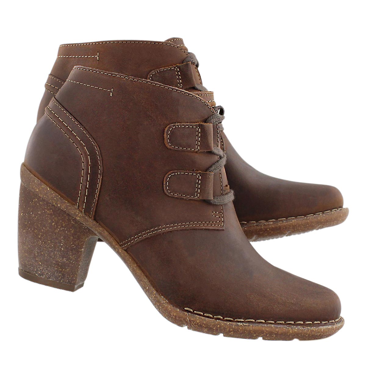 Bottillon Carleta Lyon, nubuck brun, fem