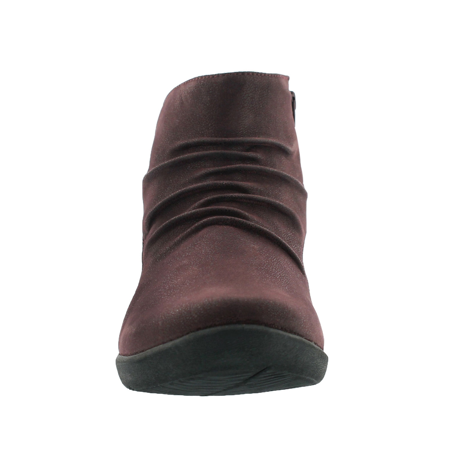 Lds Sillian Chell aubergine ankle boot