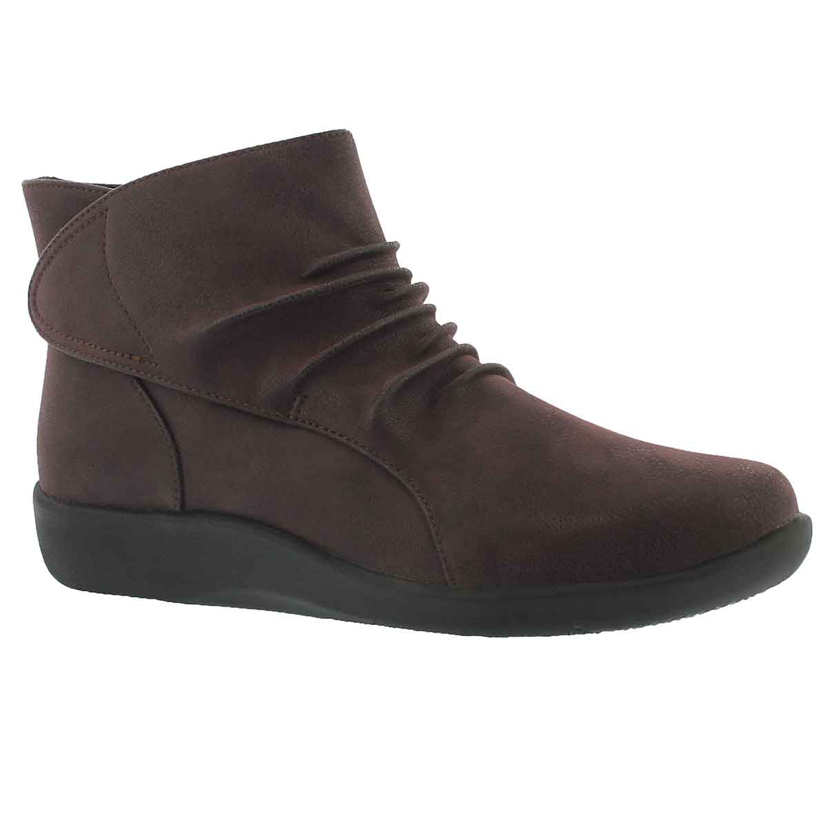 Lds Sillian Sway aubergine slip on boot
