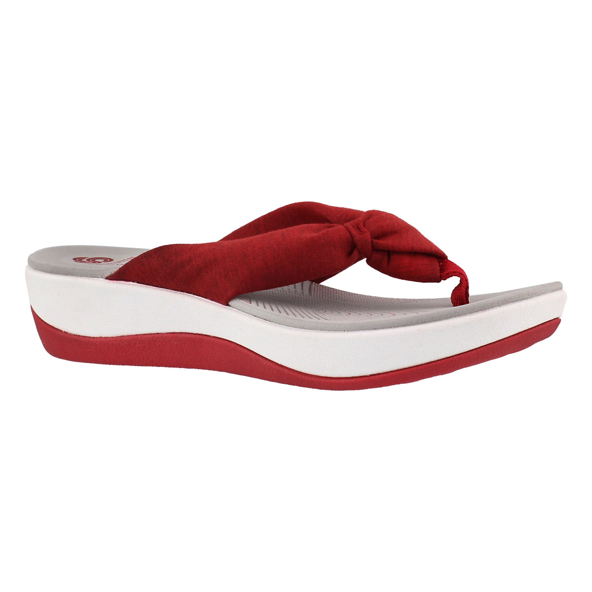 Women's ARLA GLISON red thong wedge sandal