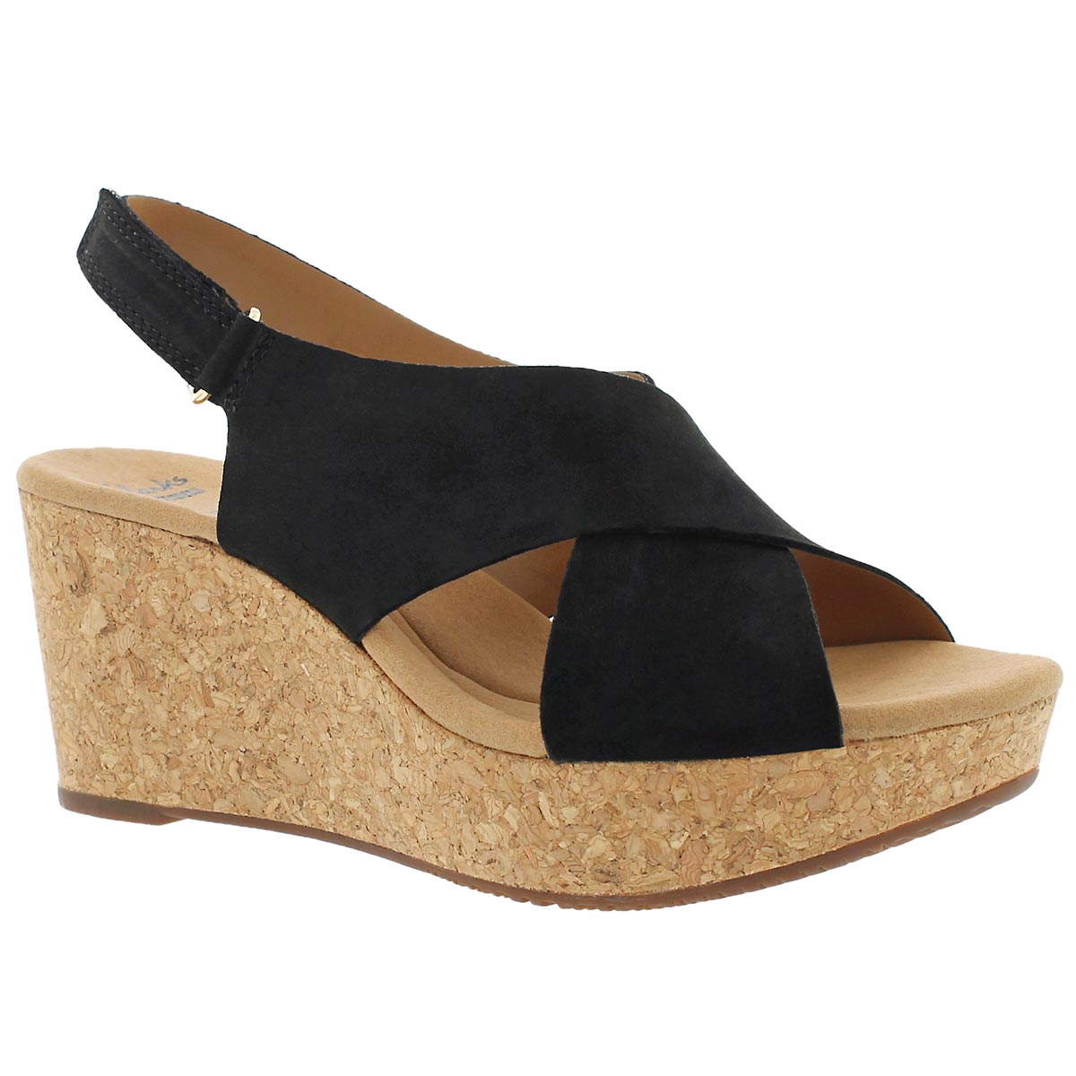 Women's ANNADEL EIRWYN black wedge sandals