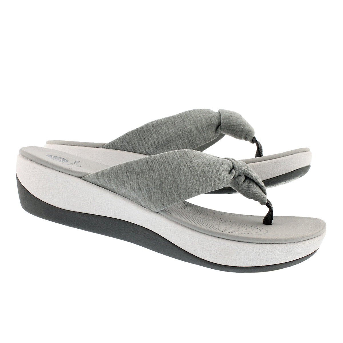 Lds Arla Glison grey thong wedge sandal