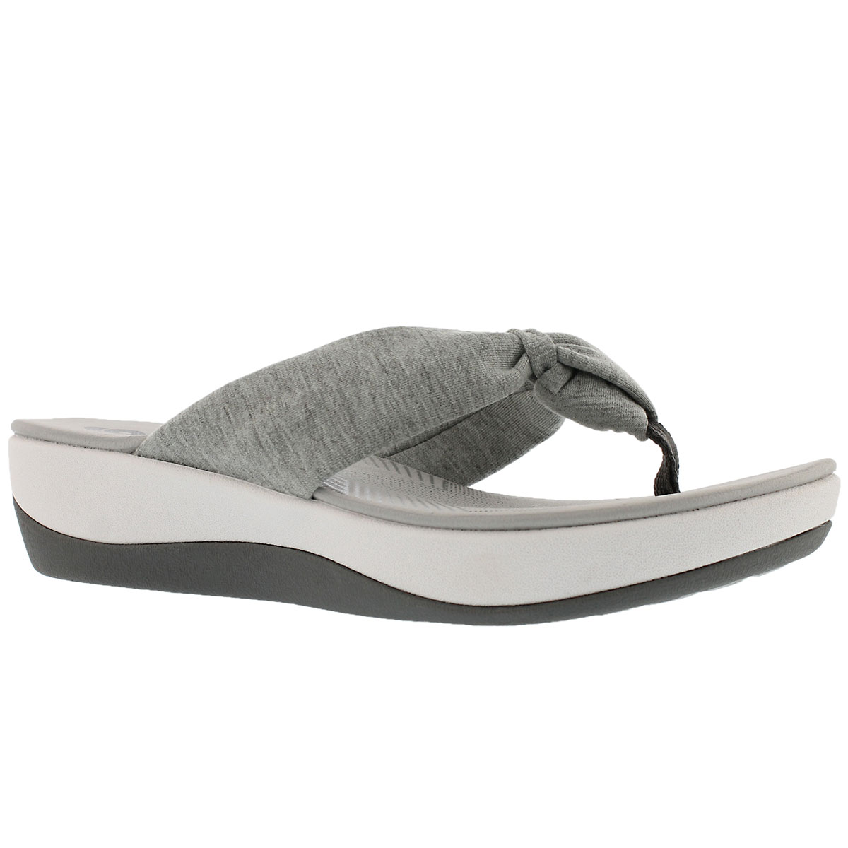 Women's ARLA GLISON grey thong wedge sandals