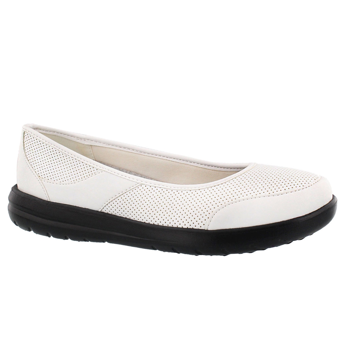 Lds Jocolin Myla white perf casual flat