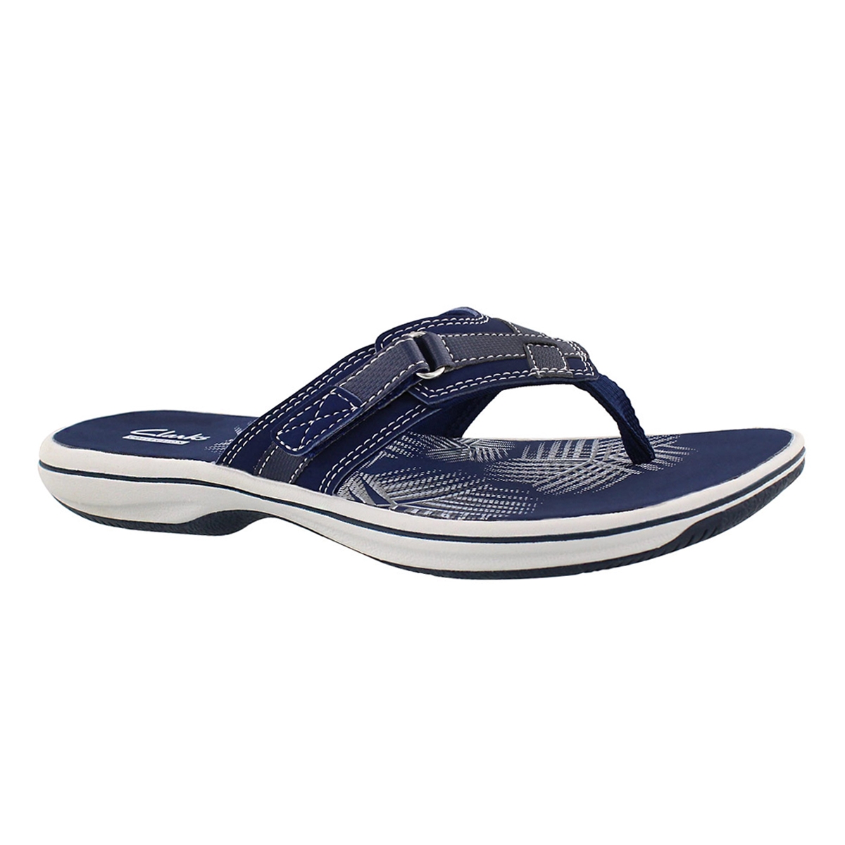 Women's BREEZE SEA navy thong sandals