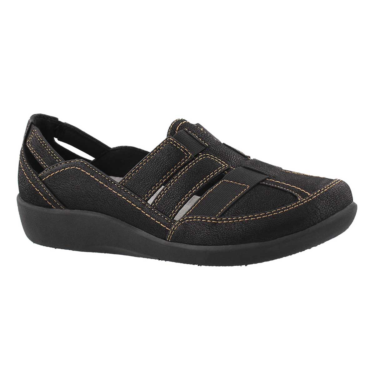 Lds Sillian Stork black casual loafer