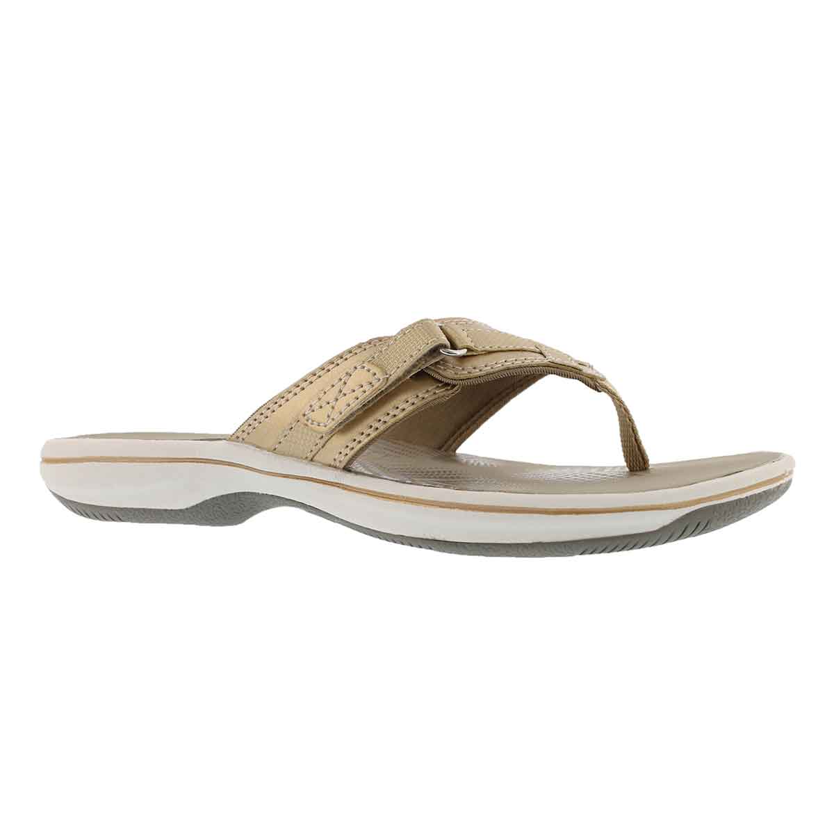 Women's BREEZE SEA gold thong sandals