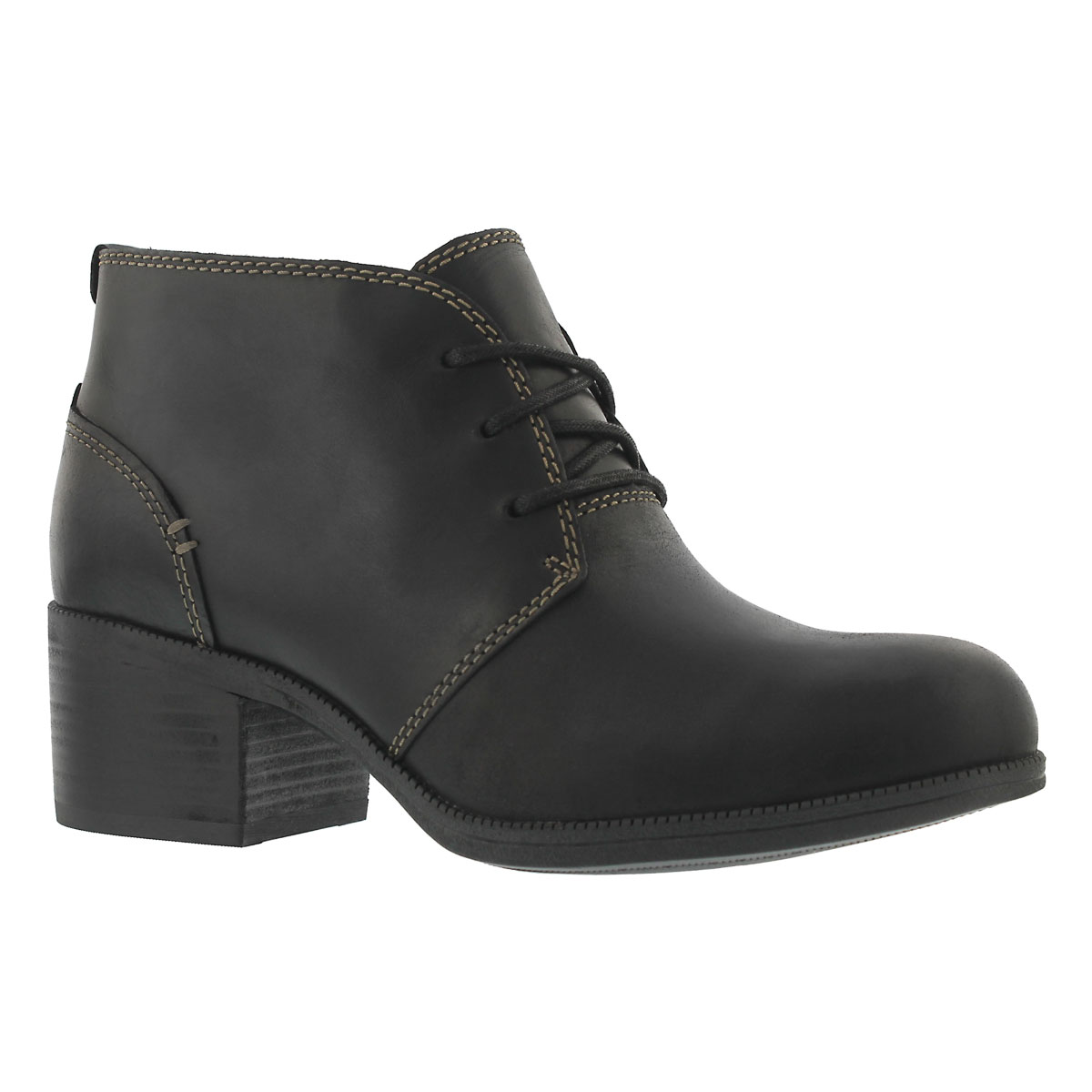 Women's MAYPEARL FLORA black lace up bootie