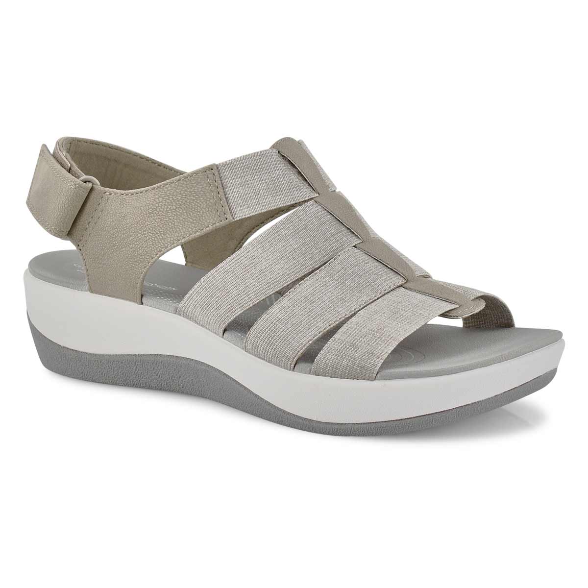 Clarks Women's ARLA SHAYLIE sand casual wedge | Softmoc.com