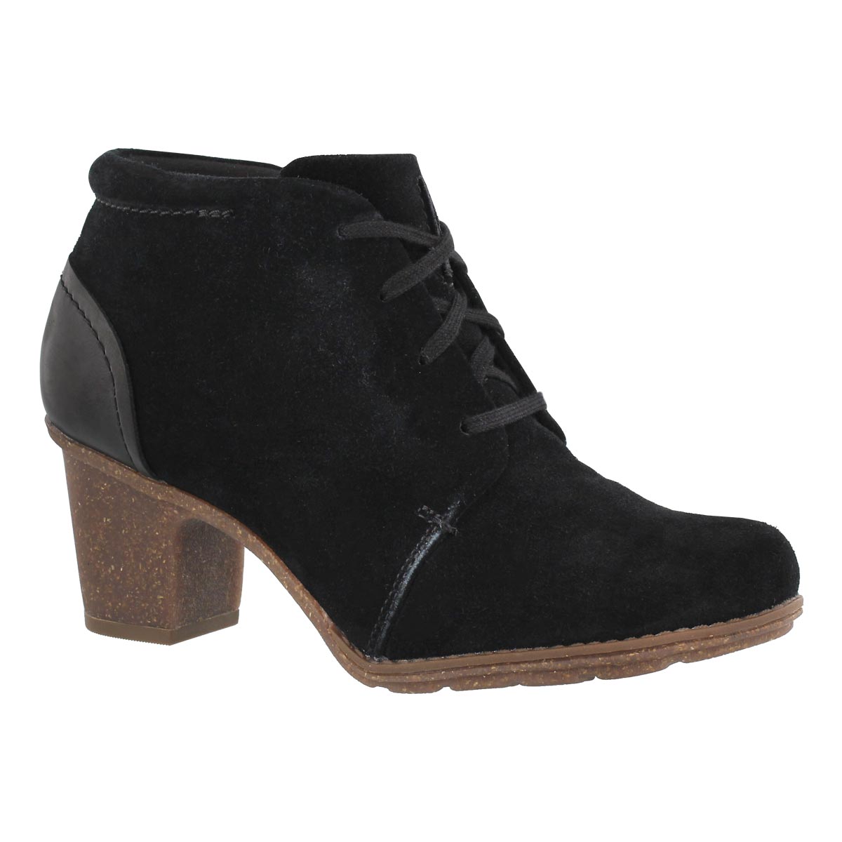Lds Sashlin Sue blk lace up bootie