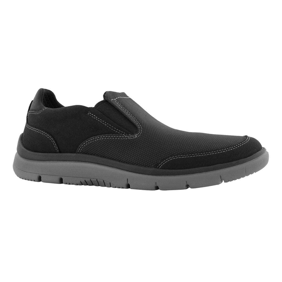 Mns Tunsil Step blk casual slip on shoe