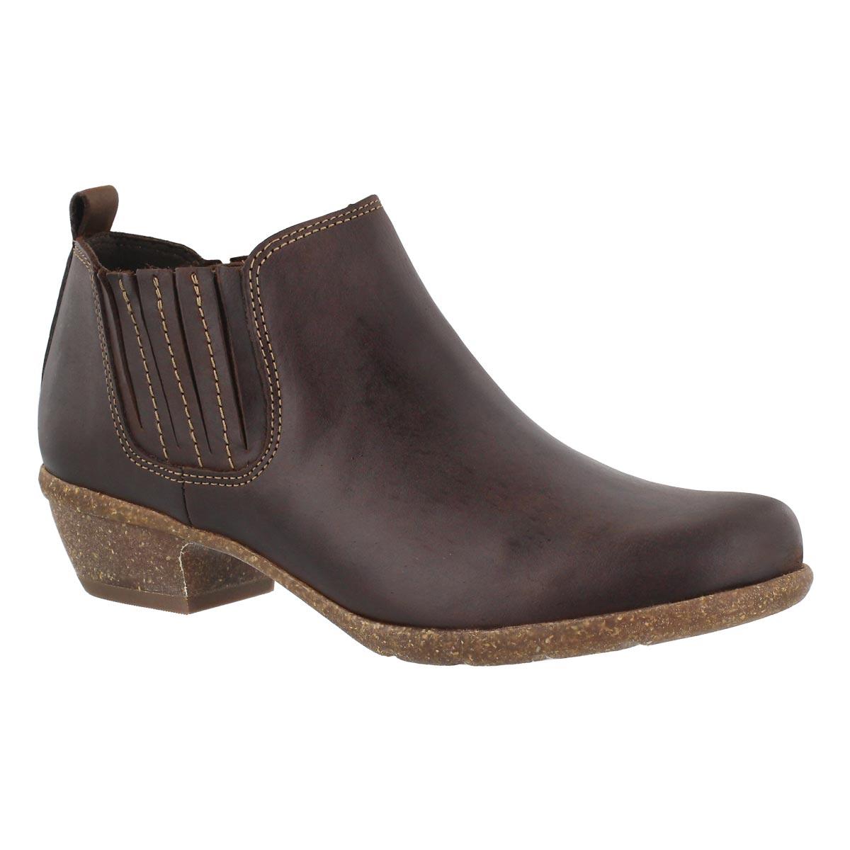 Lds Wilrose Jade brn slip on casual boot