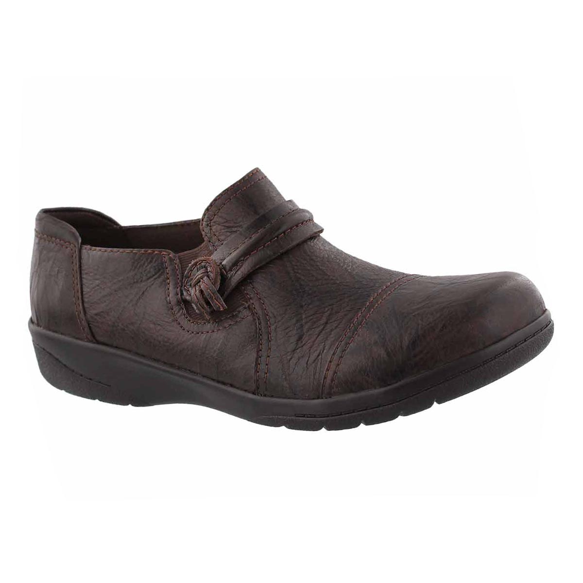 Lds Cheyn Madi dk brown casual slip on