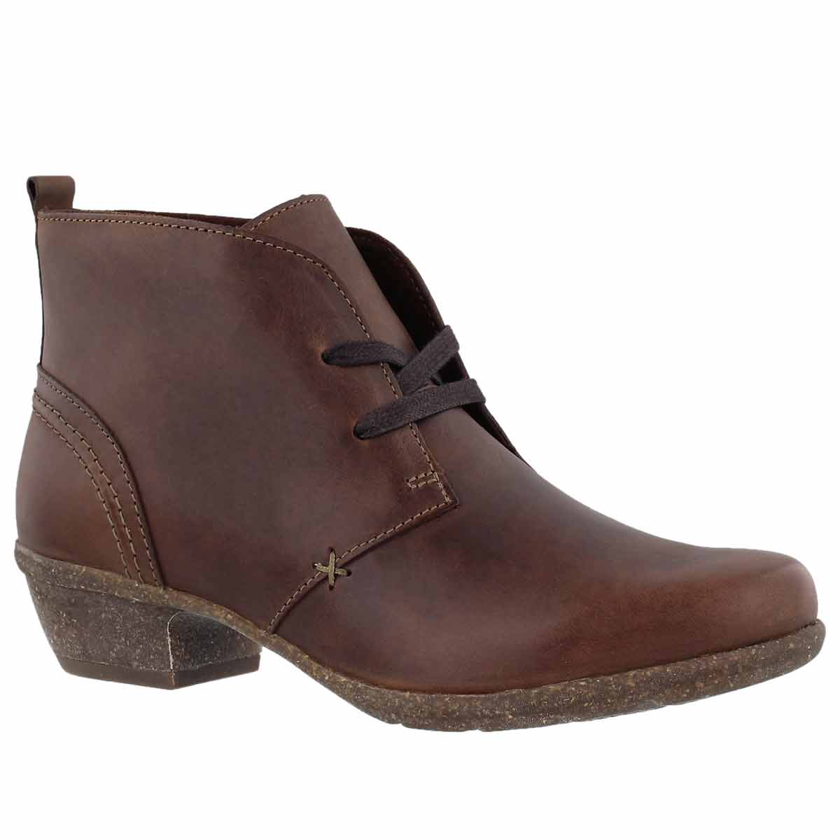 Women's WILROSE SAGE brown lace up booties