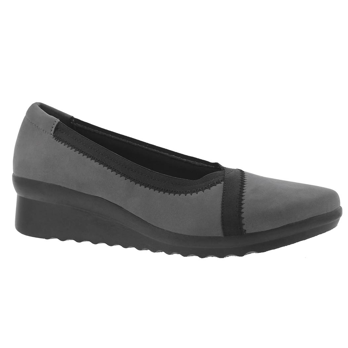 Women's CADDELL DASH grey wedge slip ons