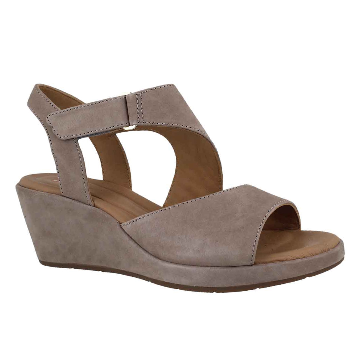 Women's UN PLAZA SLING grey wedge sandal