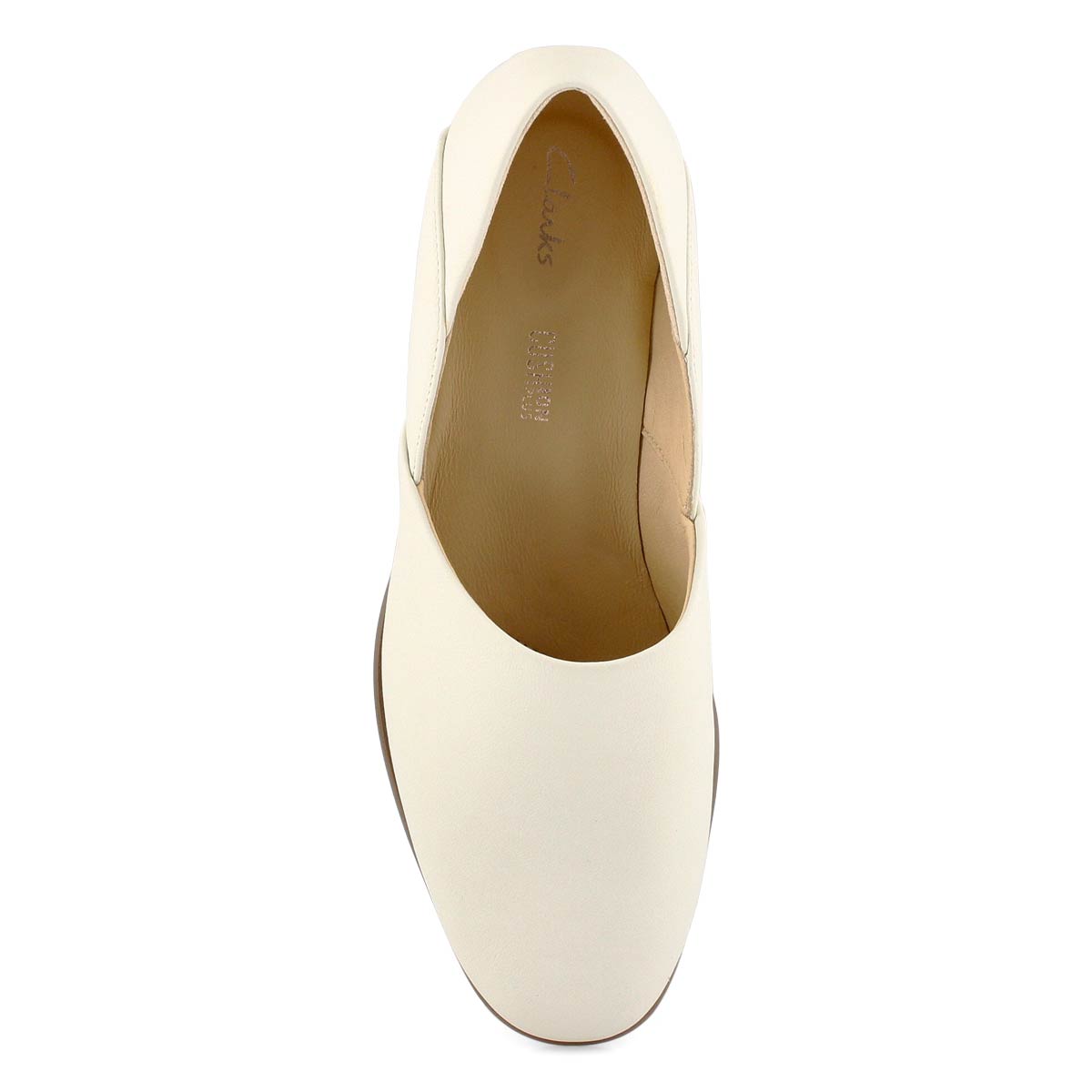 Clarks Women's Pure Tone Dress Loafer -White | SoftMoc.com