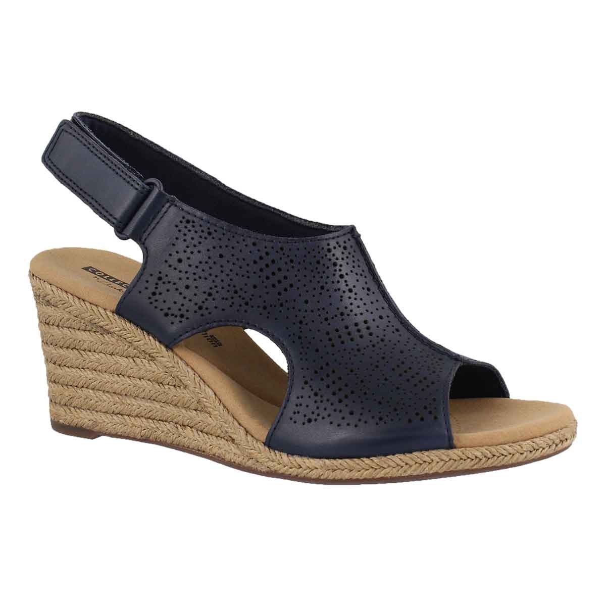 Women's LAFLEY ROSEN navy wedge sandal