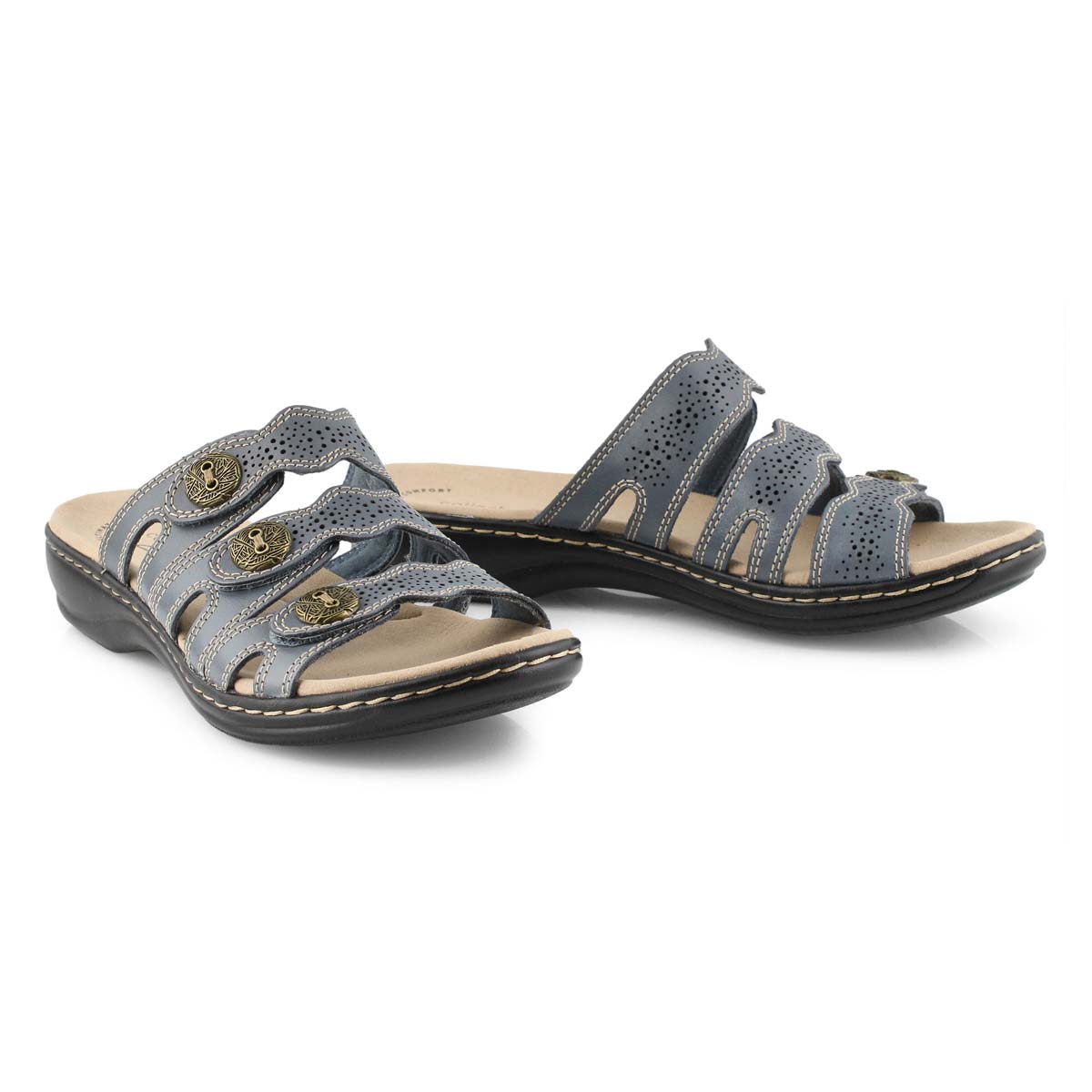 clarks leisa grace slide sandals