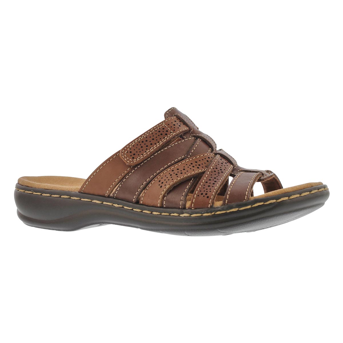 Women's LEISA FIELD brown casual slide sandals