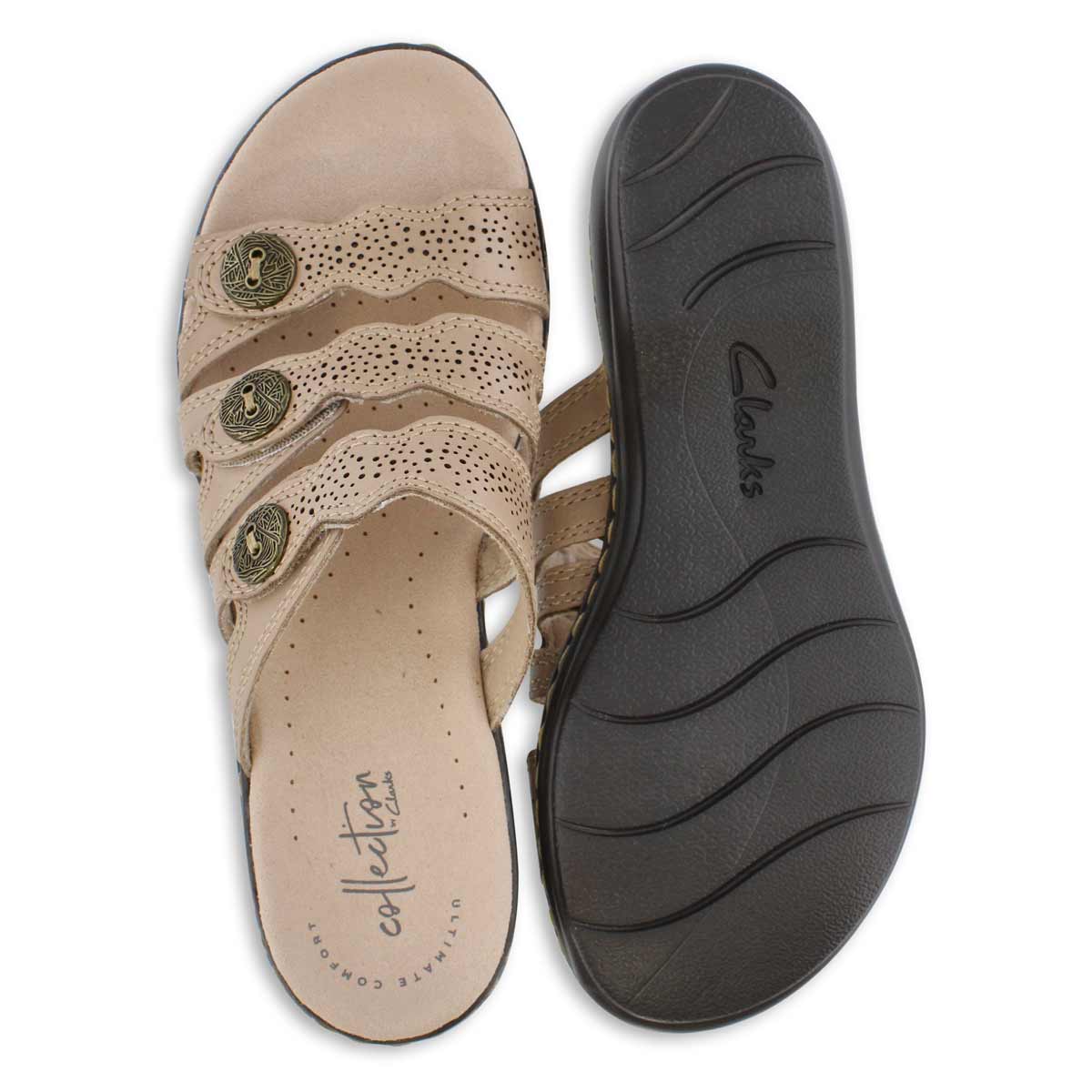 clarks leisa grace slide sandals