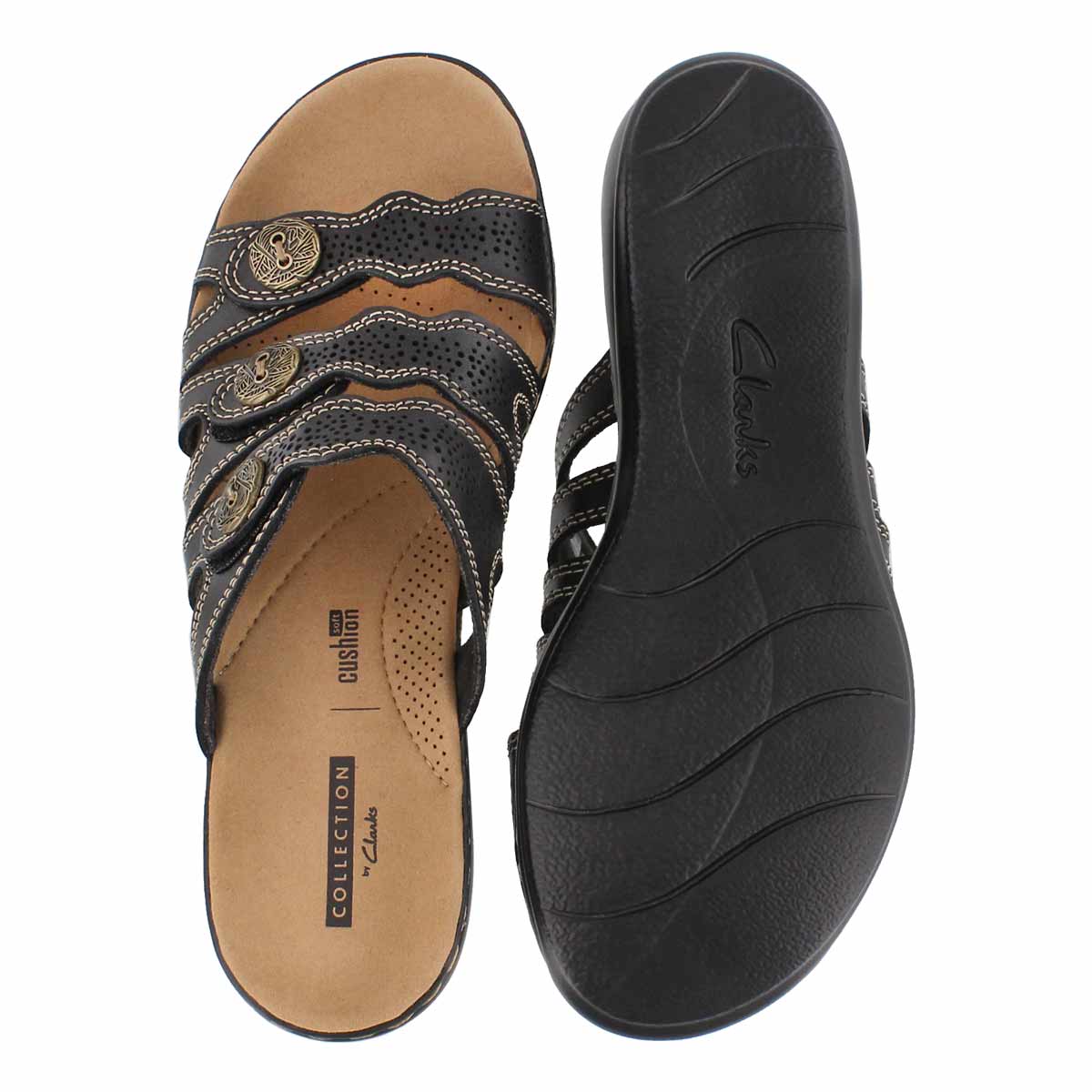 clarks leisa grace slide sandals
