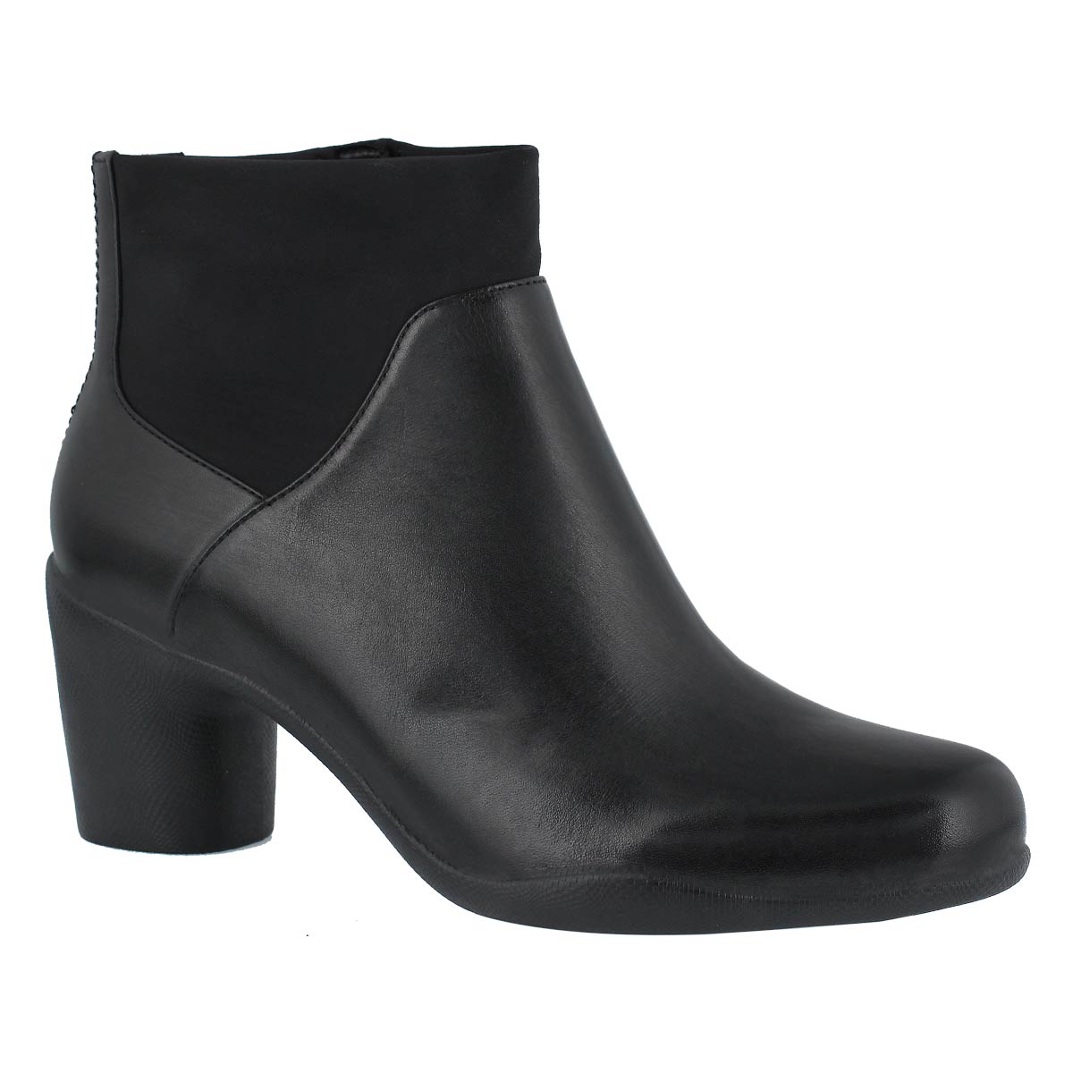 Lds Un Rosa Mid blk dress ankle boot