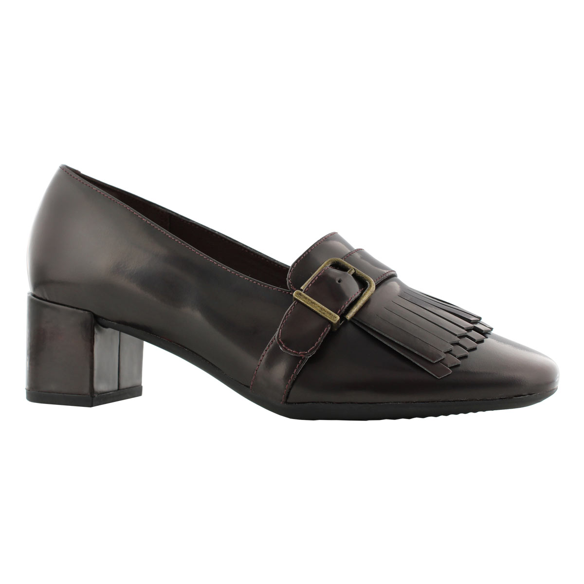Lds Tealia Maye aubergine dress heel