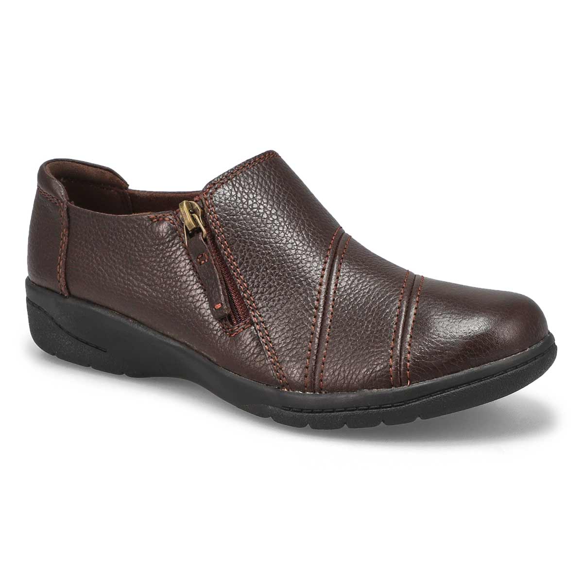 clarks brown casual shoes