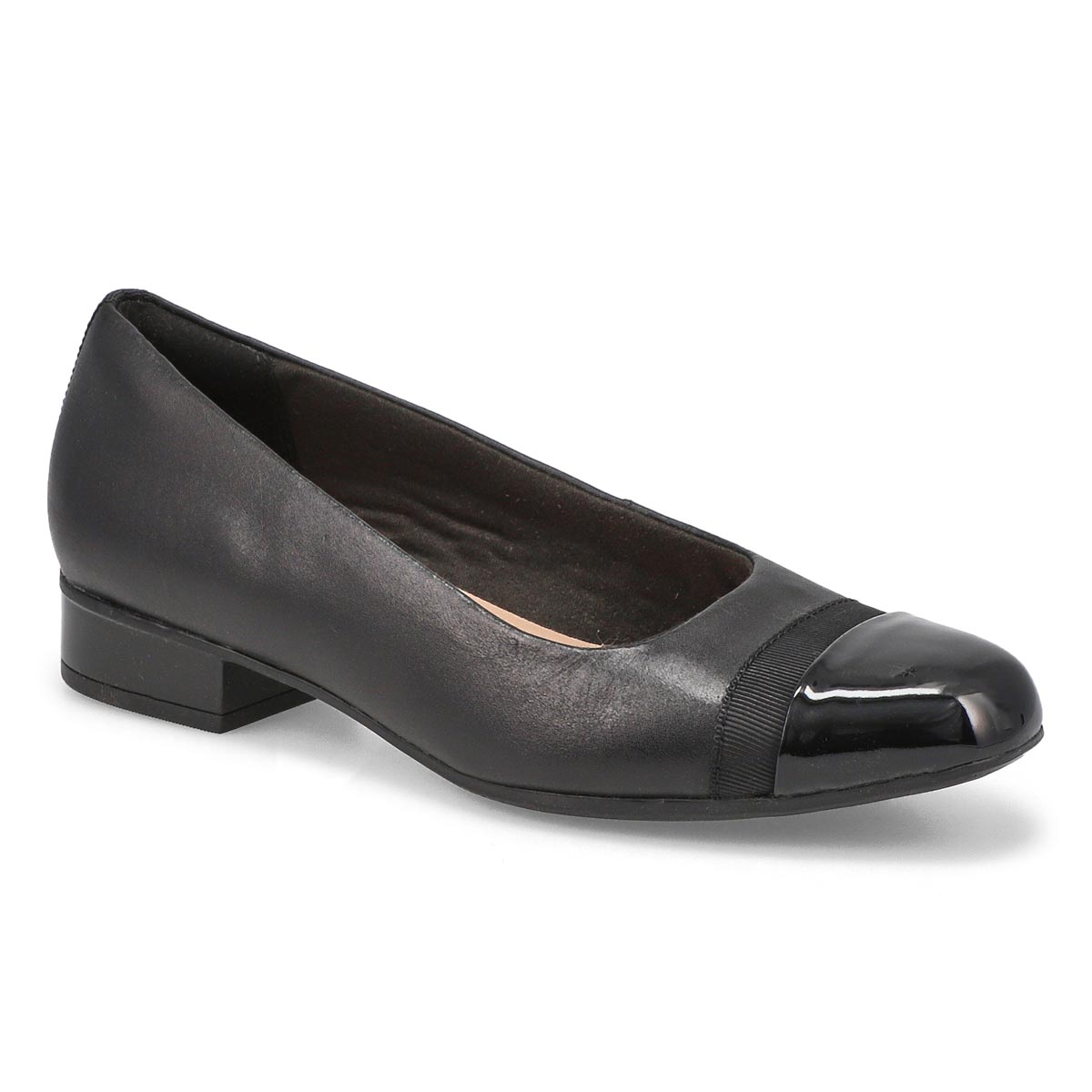 Lds Juliet Monte blk slip on dress heel