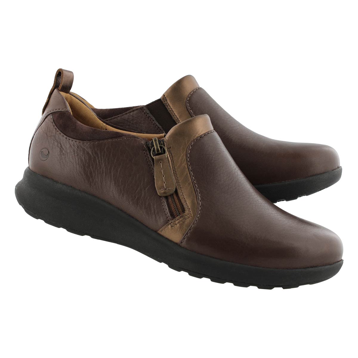 clarks un adorn zip women's slip on