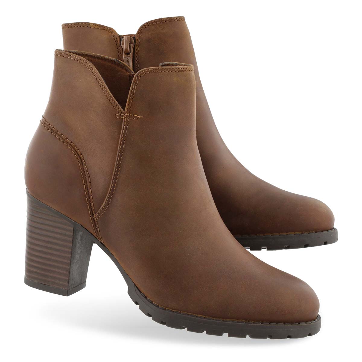 clarks zip up boots