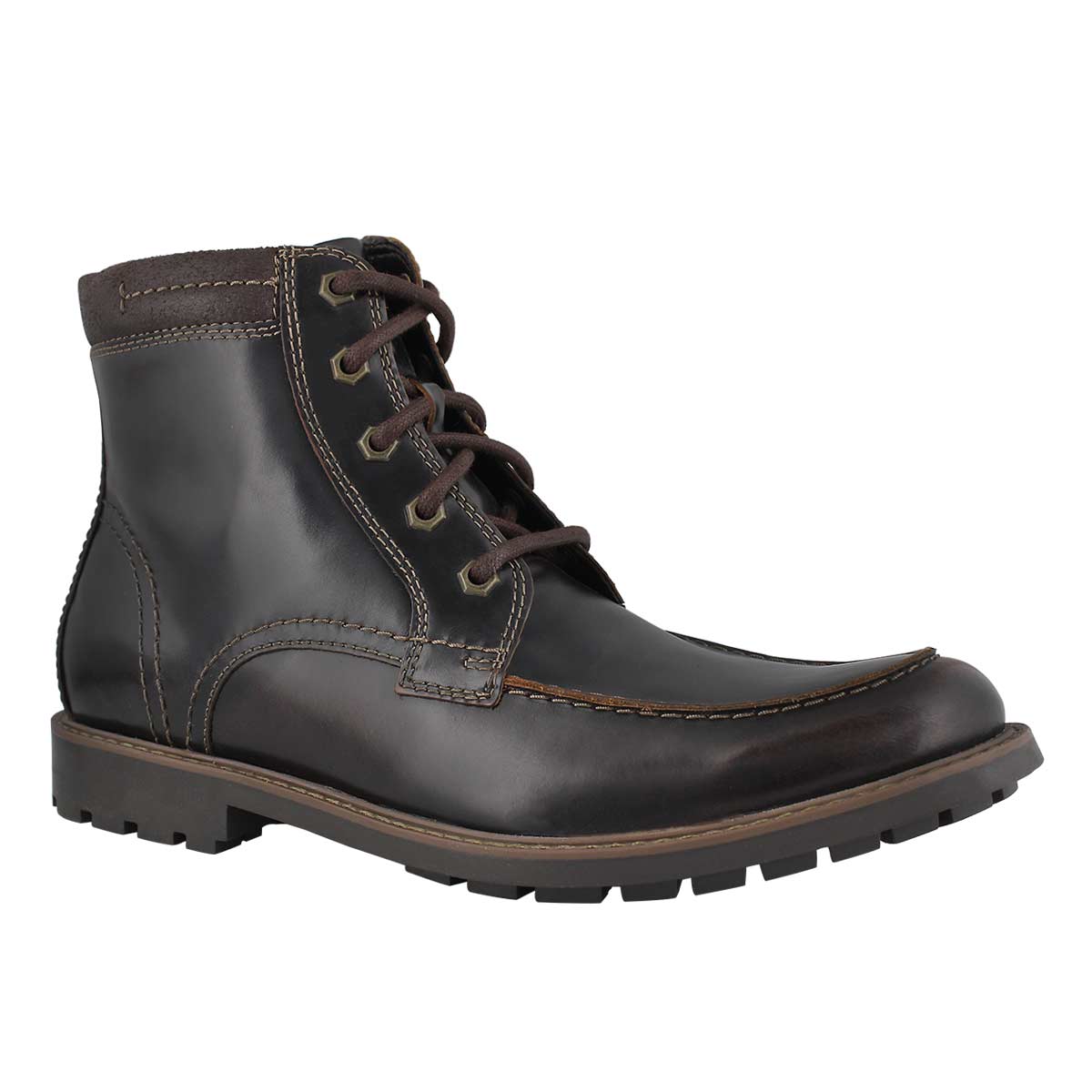 Mns Curington High dkbrn laceup ank boot