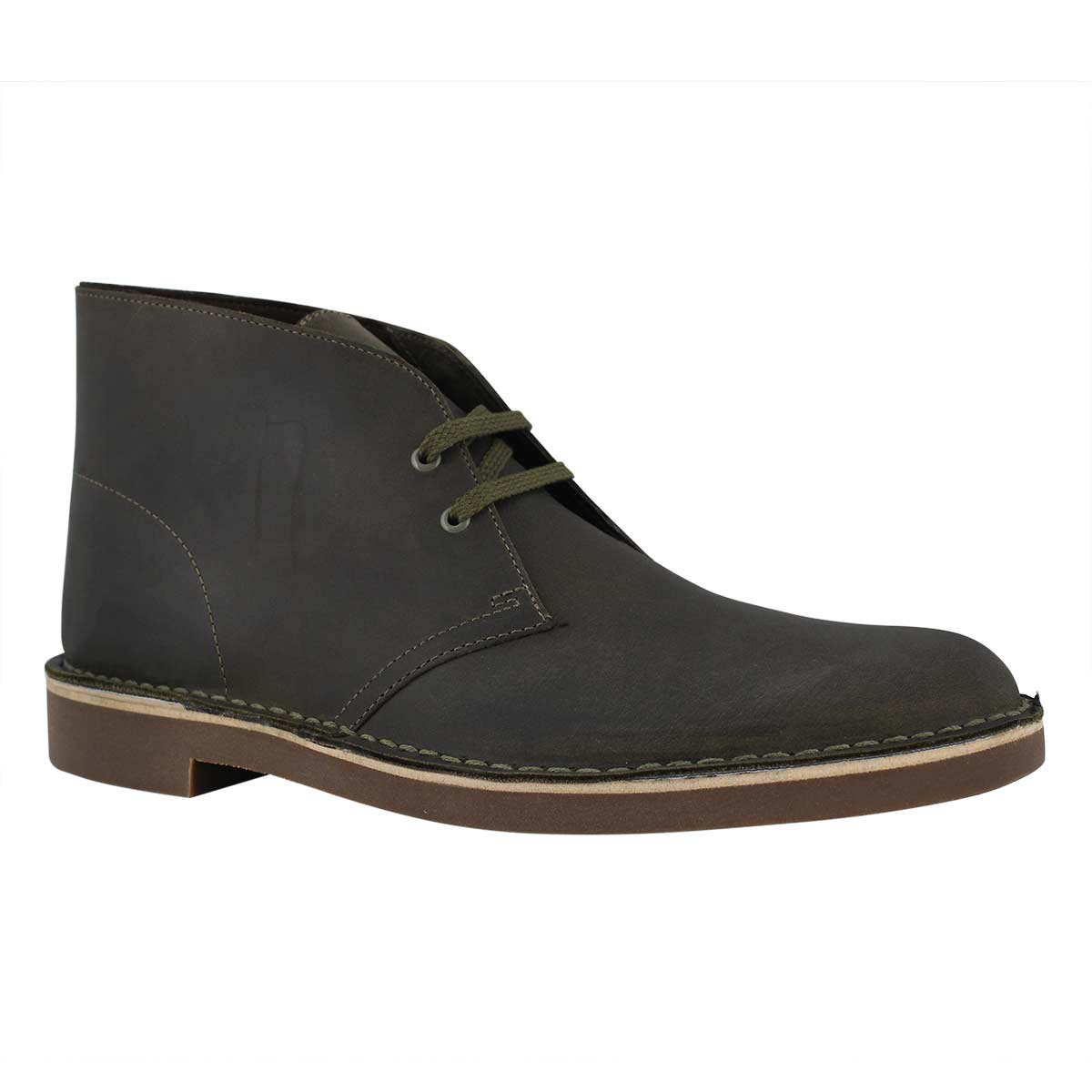 Mns Bushacre 2 dk olive lthr desert boot